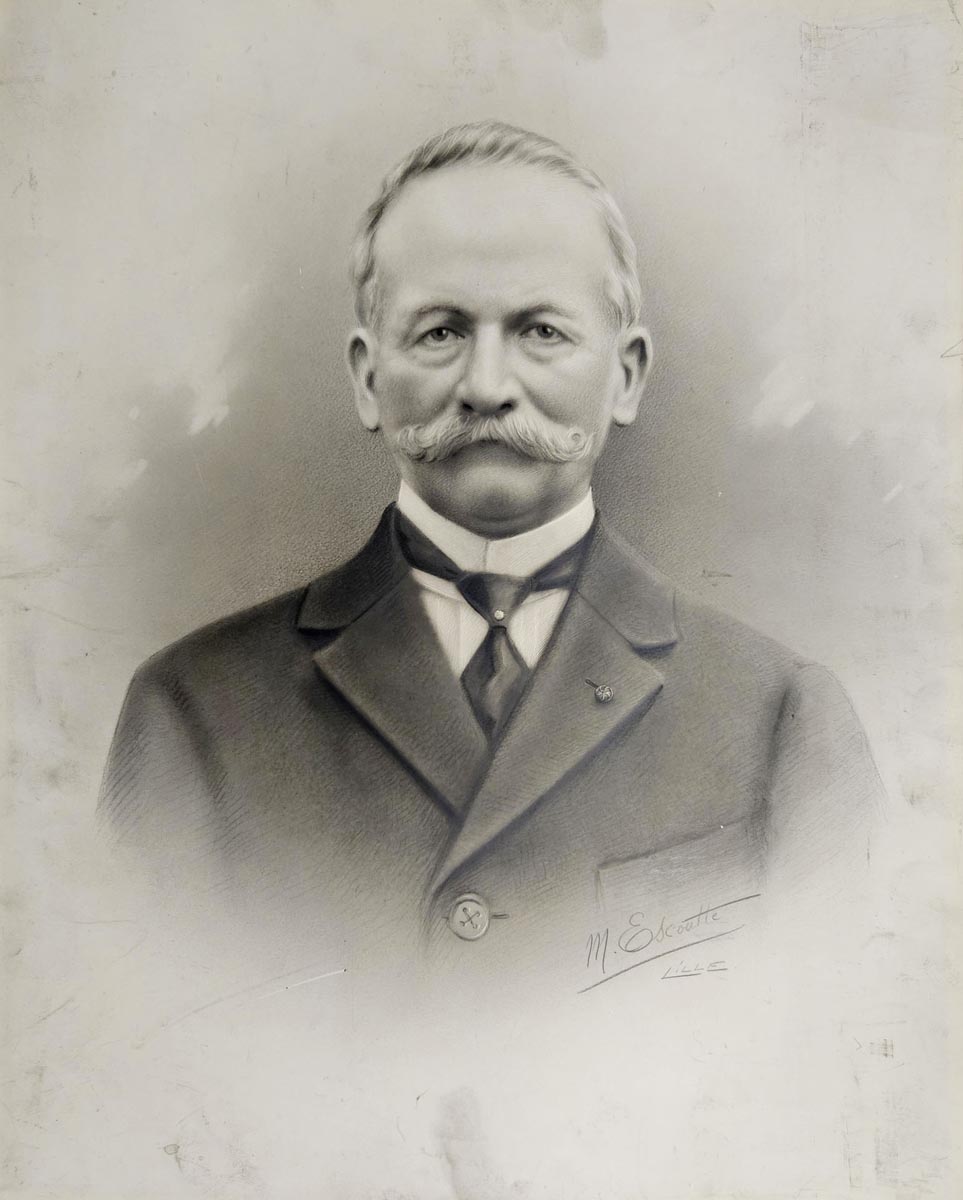 Portrait de Delphin Bailly, maire de Saint-André-lez-Lille, années 1930. Archives municipales de Saint-André-lez-Lille - 1STA_Fi137