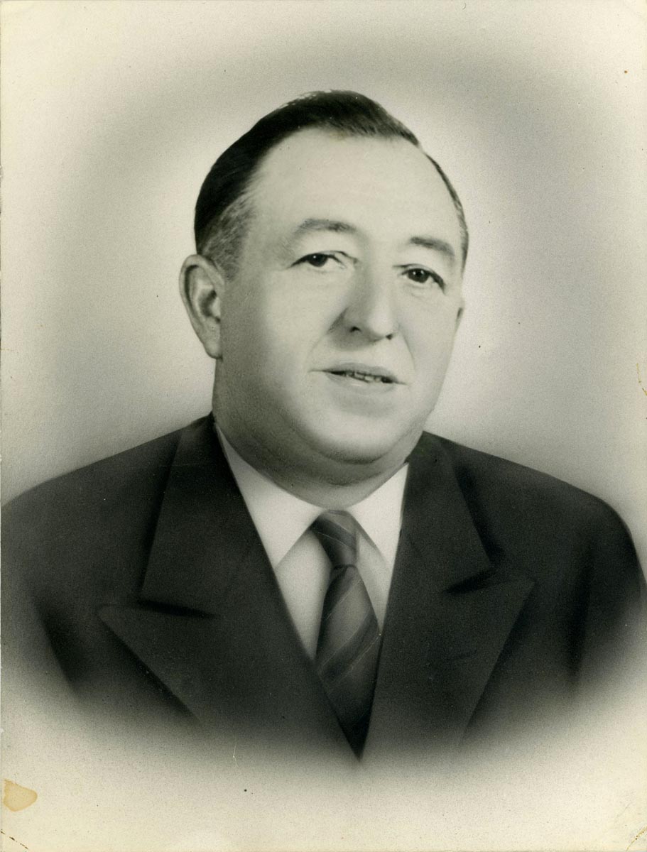 Portrait de René Werquin, maire de Pérenchies, 1950-1960. Archives municipales de Pérenchies - 2PER_D30